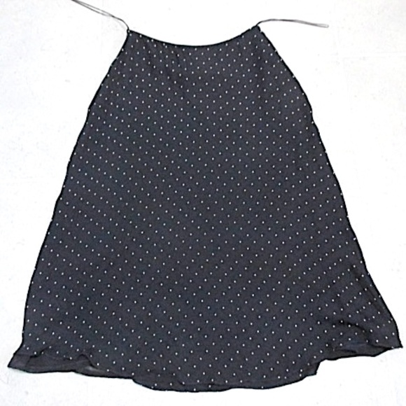 Lauren A-line Midi Skirt, Dark Navy with Polka Dots, Size 8 - Picture 1 of 7